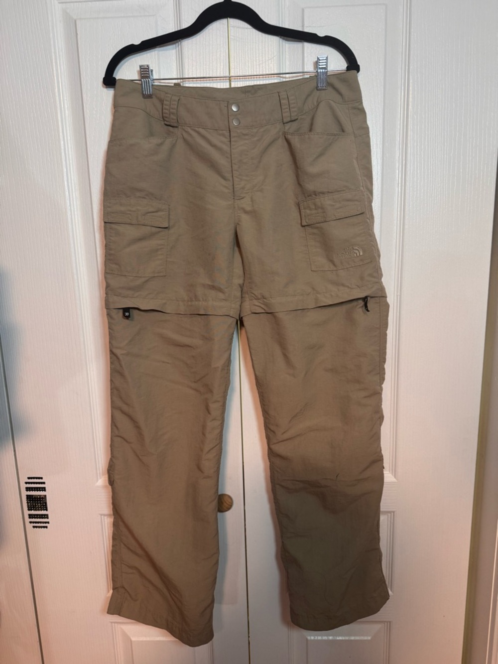 North Face tan convertible hiking pants women’s size 10